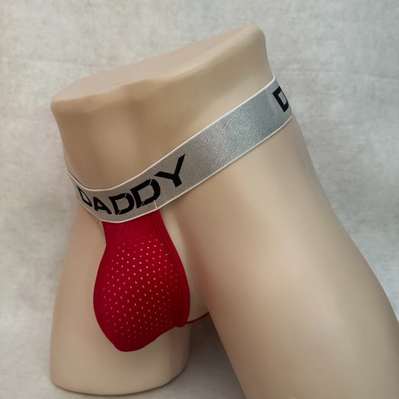 Daddy Mesh Thong 28-34 Nylon / spandex pinpoint mesh Unlined - Picture 4 of 8